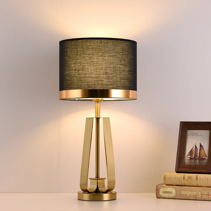 Black and Gold Table Lamp for Home and Office