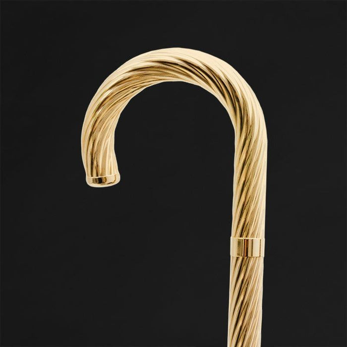 Luxury Tourist Style Walking Cane Swarovski® - Brass Jeweled