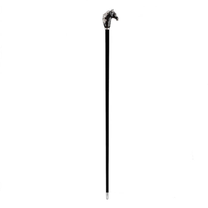 Luxury Handle Horse Brass Walking Cane - Designer Cane