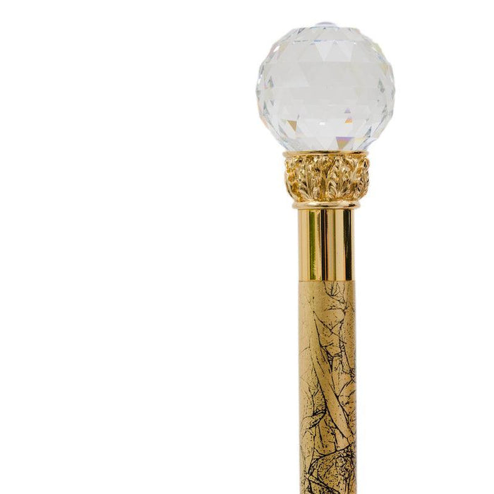 Luxury Crystal Knob Handle Walking Cane, Elegant