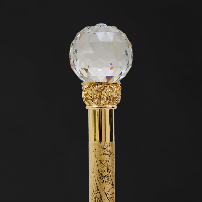 Luxury Crystal Knob Handle Walking Cane, Elegant