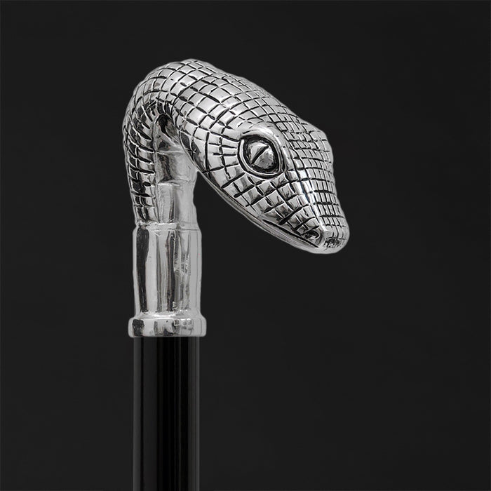 Swagger Metal Walking Cane, Luxury Snake Head
