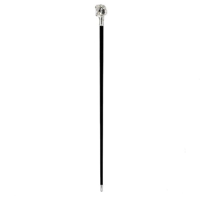 Silver Metal Horse Handle Walking Stick, High Quality Walking Stick