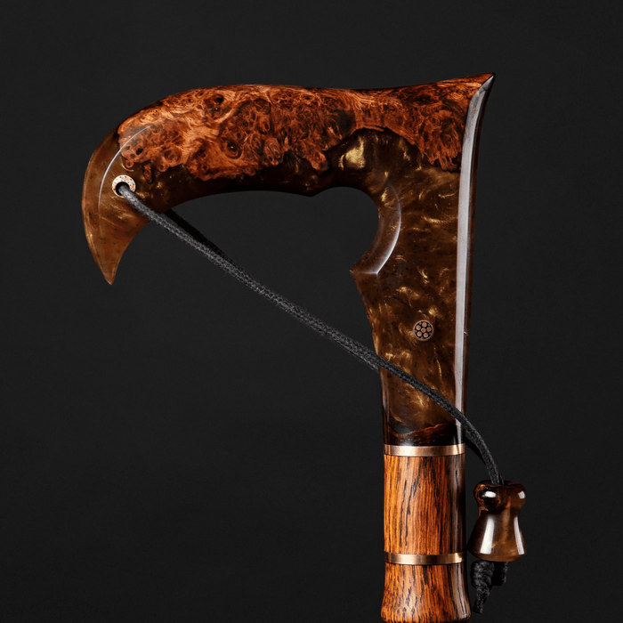 Beautiful Lava Walking Stick with Wrist Strap