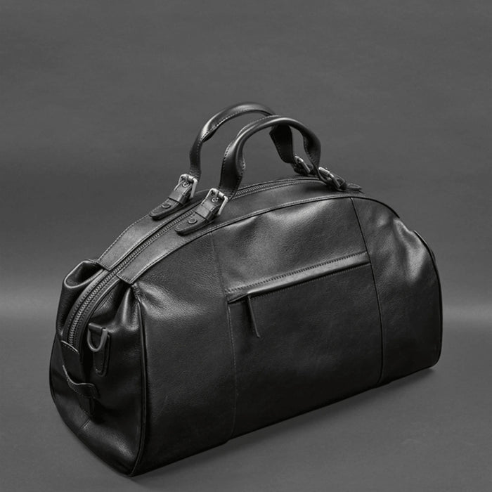 Black Designer High Quality Luxury Leather Travel Bag