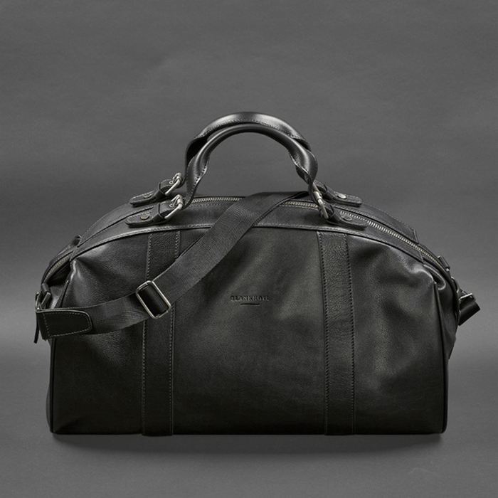Black Designer High Quality Luxury Leather Travel Bag