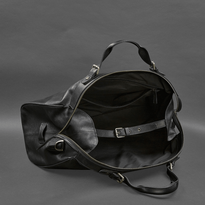Black Designer High Quality Luxury Leather Travel Bag