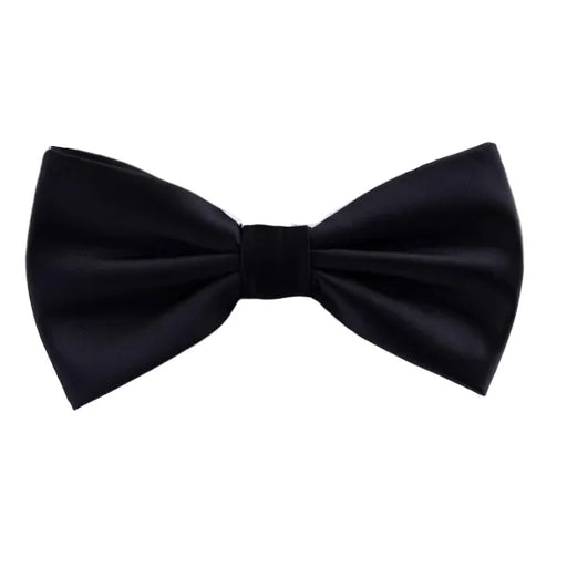 Black Silk Pre-Tied Bow Tie for Classy Men