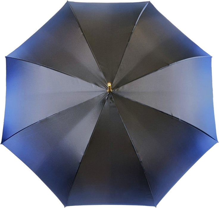 Blue Flowers Design Double Canopy Umbrella