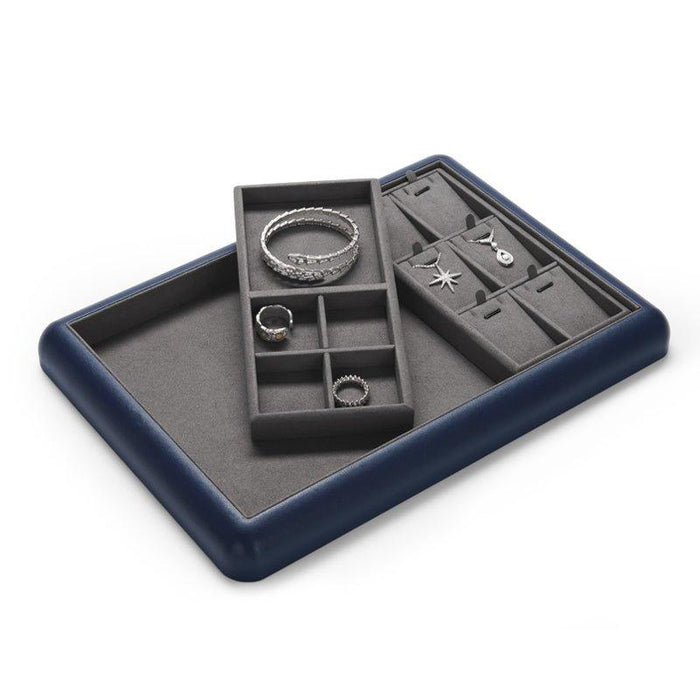 Blue Multifunctional Combination Jewelry Storage Tray
