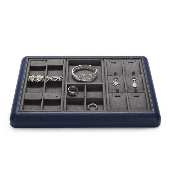 Blue Multifunctional Combination Jewelry Storage Tray