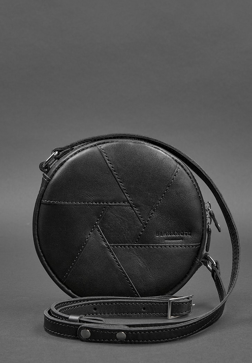 Elegant Unique Crossbody Bag Leather Round Bag
