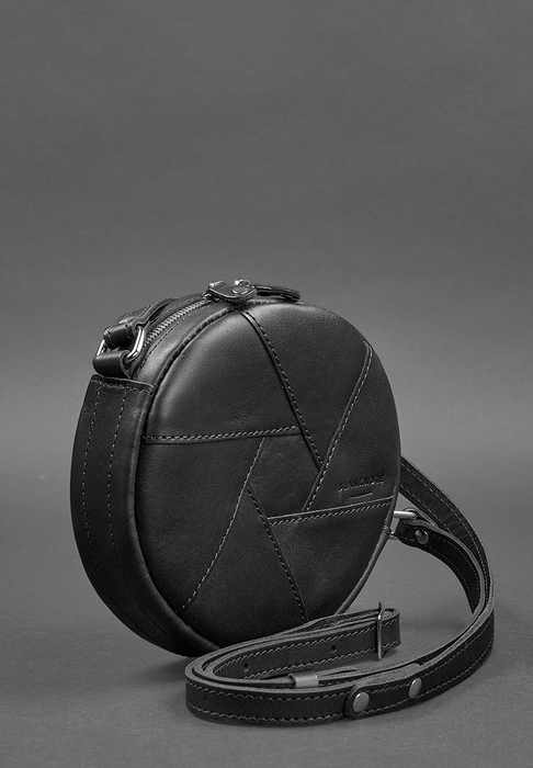 Fashionable Crossbody Bag Leather Round Bag