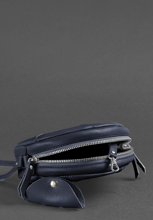 Designer Unique Crossbody Bag Leather Round Bag