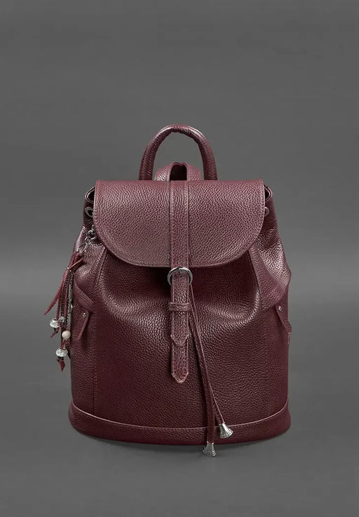 Minimalist White Leather Backpack for Women