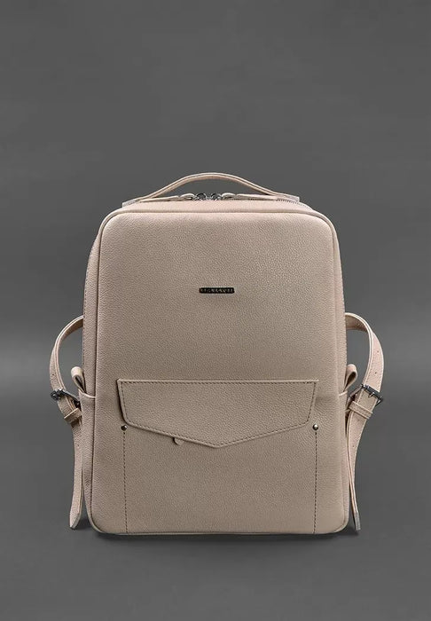 Urban Leather Backpack for Women – Zippered Design
