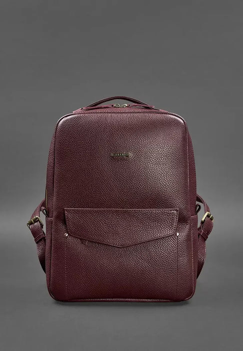 Urban Leather Backpack for Women – Zippered Design