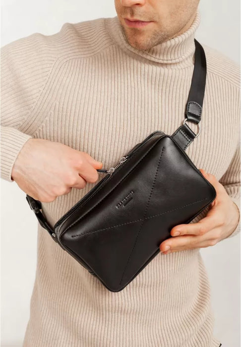 Luxury Soft Leather Sling Bag – Handcrafted One-Shoulder Crossbody