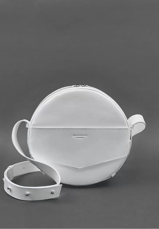 Functional Handmade Round Leather Backpack-Bag for Women