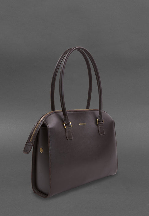 Casual Women's Leather Briefcase Messenger Bag