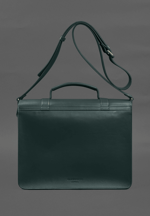 Vintage Designer Leather Briefcase Messenger Bag