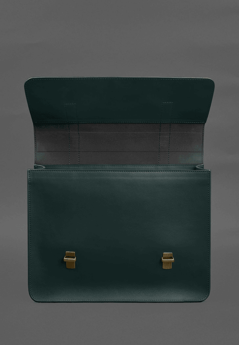 Vintage Designer Leather Briefcase Messenger Bag
