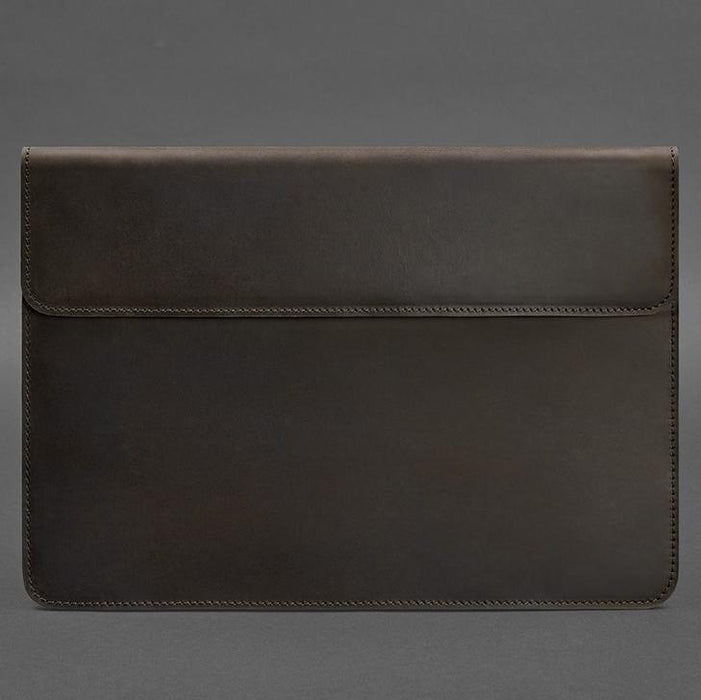Leather Laptop Sleeve Cover For Apple MacBook Pro 15" With Magnets