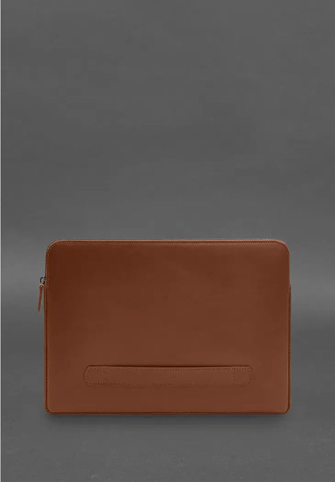 Genuine Leather Laptop Case – Zippered with Secure Flap and Front Pocket