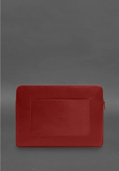 Genuine Leather Laptop Case – Zippered with Secure Flap and Front Pocket