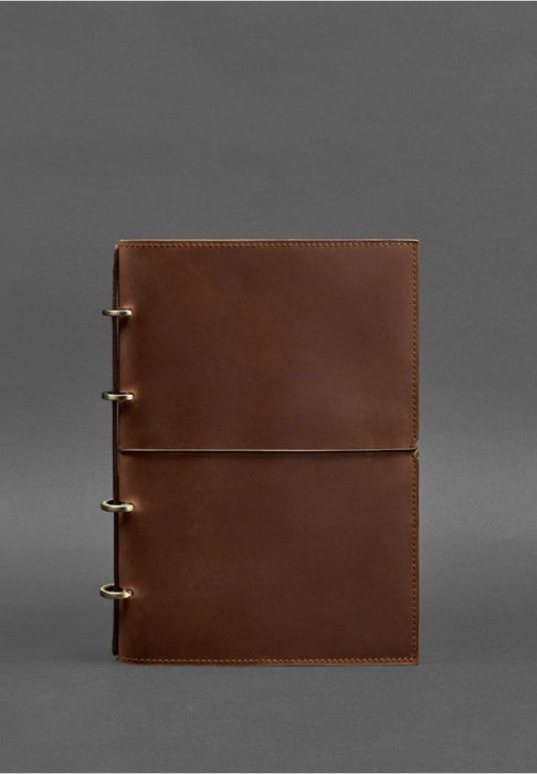 High-quality Leather Notebook On Rings A4 For Office