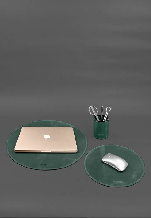 Genuine Leather Desk Set – Elegant and Functional Office Accessory