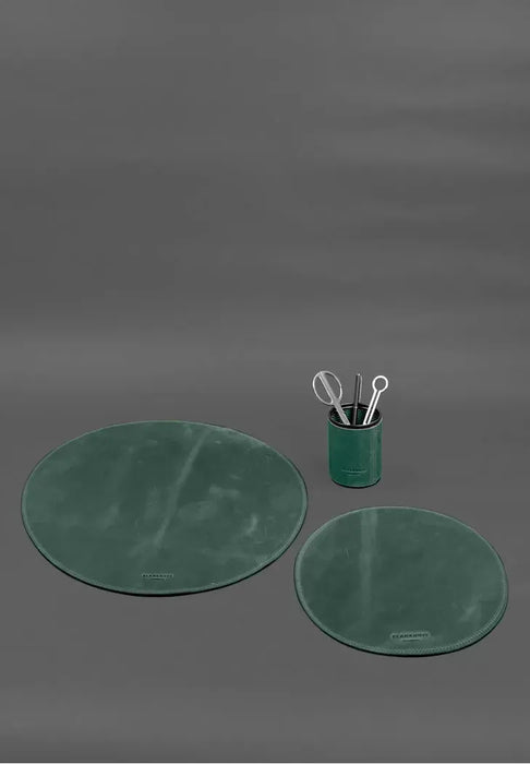 Genuine Leather Desk Set – Elegant and Functional Office Accessory