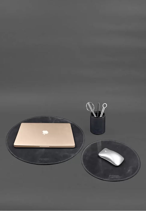 Genuine Leather Desk Set – Elegant and Functional Office Accessory