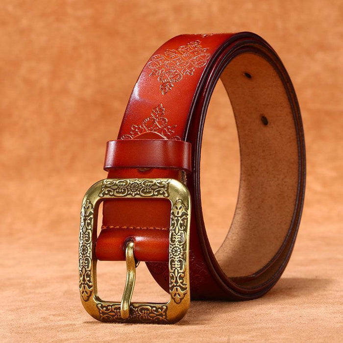 Bohemian Style Leather Belt For Women, Itzel Model