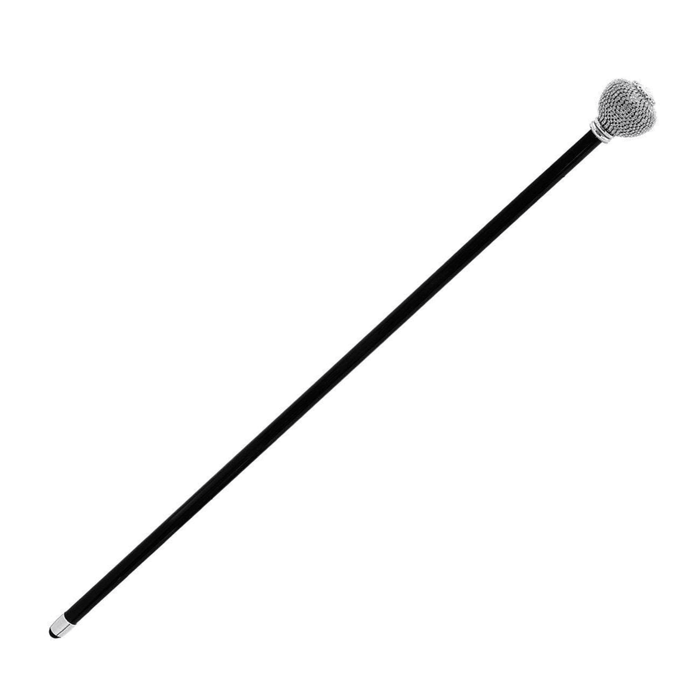 Brilliant Round Knob Cane with Thousand Crystals