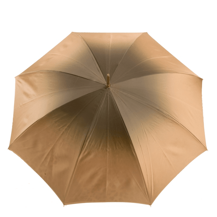 Ivory Leopard Print Double Cloth Umbrella Handmade