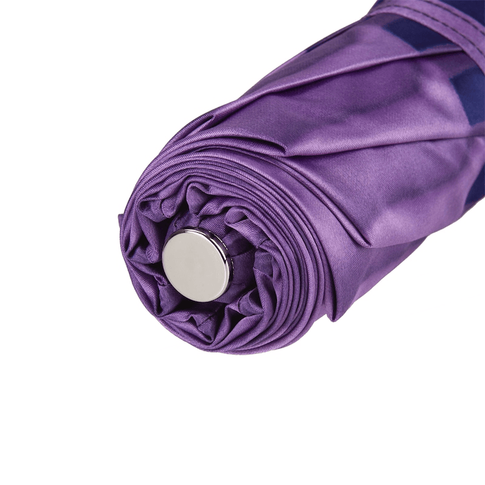 Purple Flower Canopy Designer Folding Umbrella