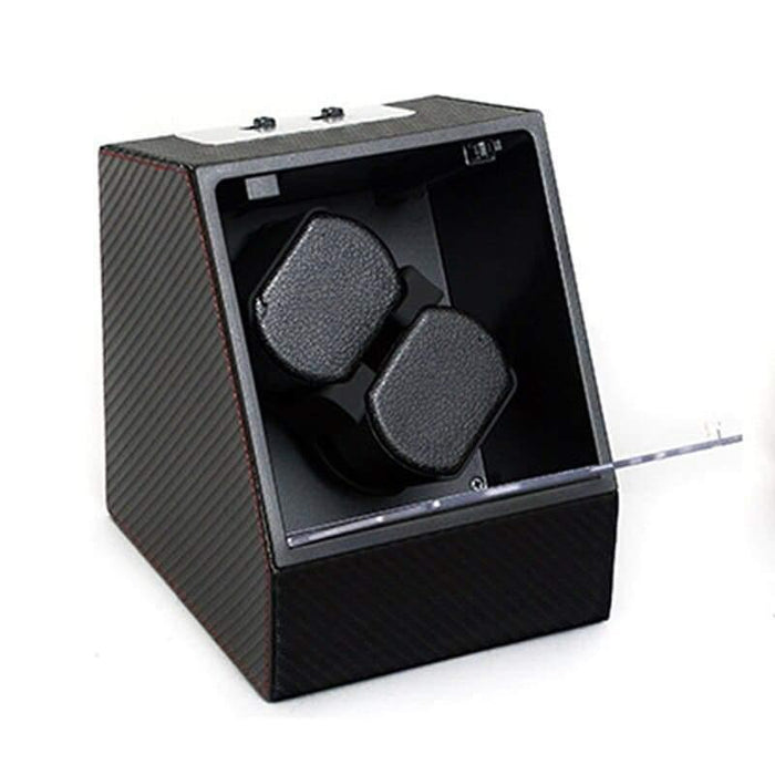 Carbon Fiber Automatic Watch Winder for 2 Watches