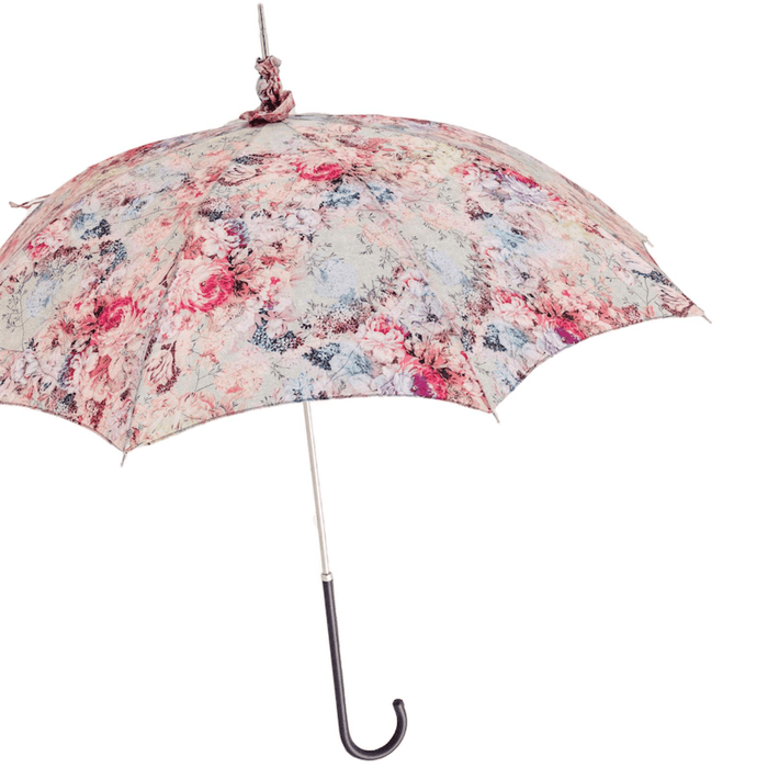 Pink Fantasy Blue Leather Fashionable Parasol for Women
