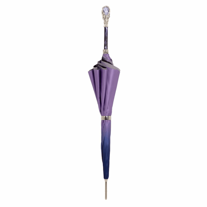 Purple Gem Double Cloth Designer Luxury Umbrella