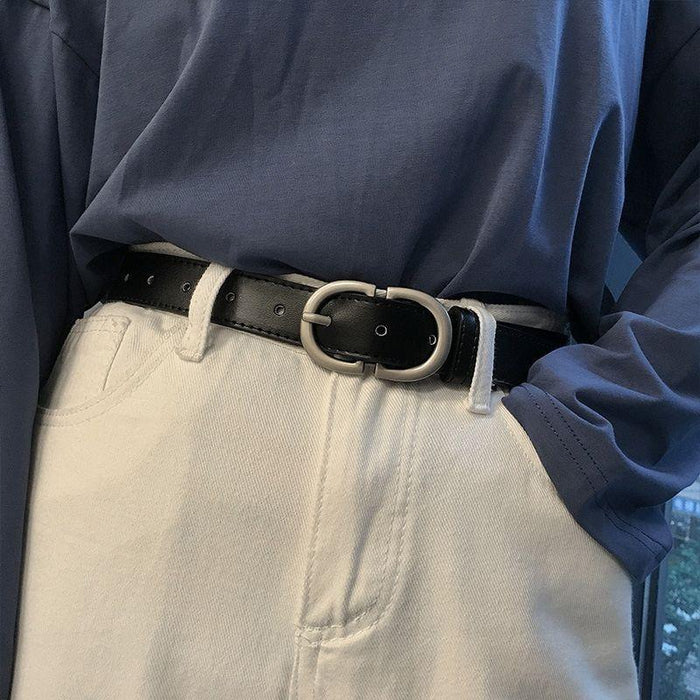 Classic Belt for Women with Double D Buckle, Available in Plus Size