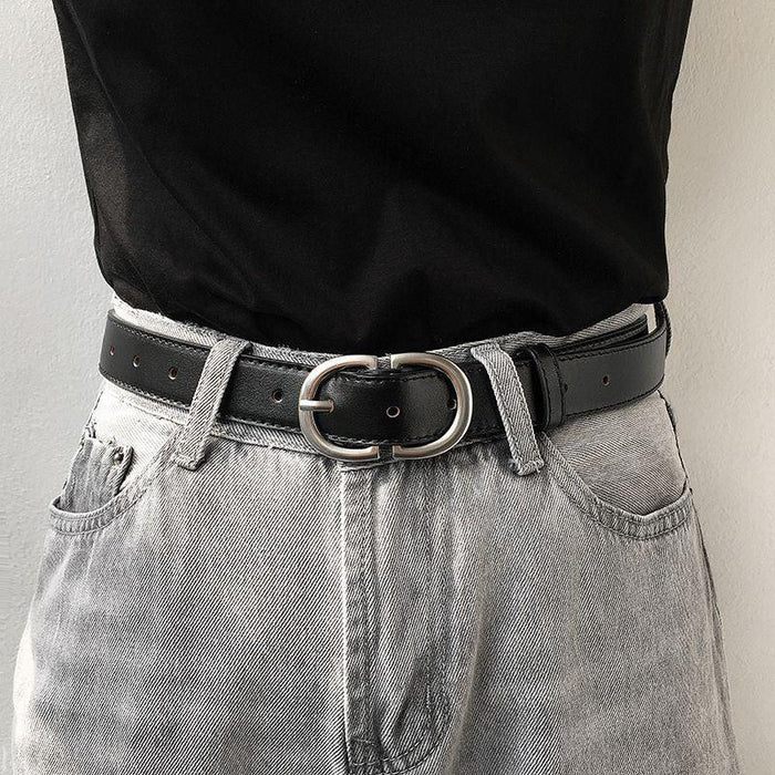 Classic Belt for Women with Double D Buckle, Available in Plus Size