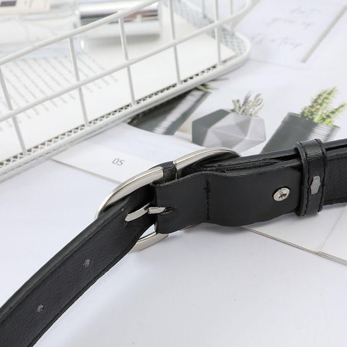 Classic Belt for Women with Double D Buckle, Available in Plus Size