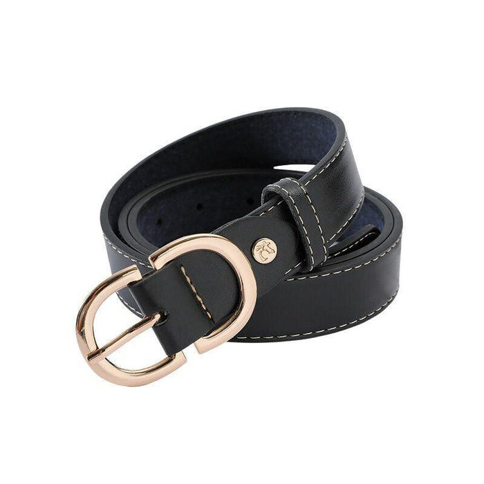 Minimalistic Belt for Women with Double D Buckle, Available in Plus Size