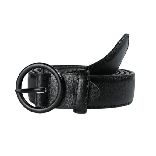 Classic Belt for Women with a Round Buckle, Available in Plus Size