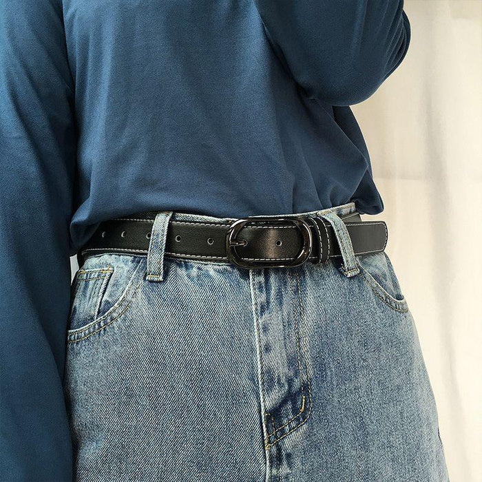 Classic Leather Belt for Women, Available in Plus Size