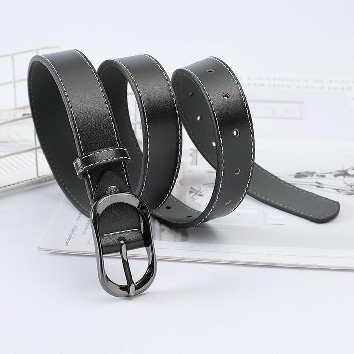 Classic Leather Belt for Women, Available in Plus Size