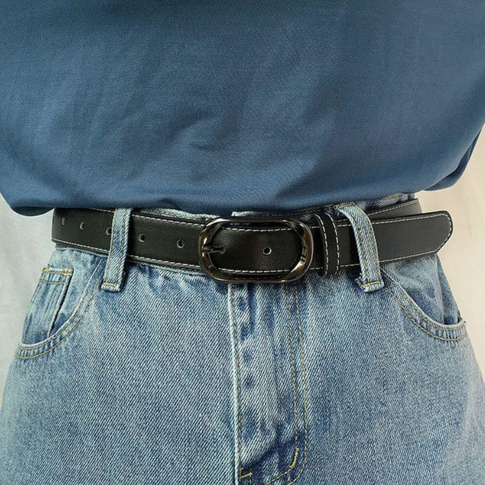 Classic Leather Belt for Women, Available in Plus Size
