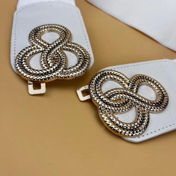 Elegant Design High-Waisted Elastic Belt for Women