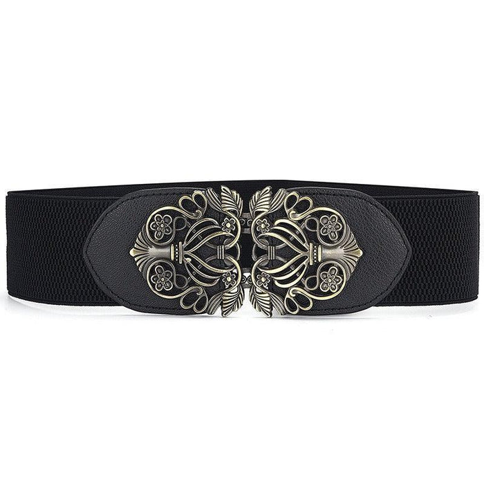 Vintage Design High-Waisted Elastic Belt for Women